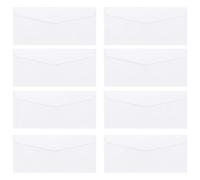 40 Pièces Enveloppes Blanches 4x9 Pouces, Papier, Usage Postal | Ouverture Supérieure sans Texte, Style Simple et Soigné, Lot Pratique pour Cartes, Courrier Aérien et Envoi