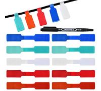40 Pièces Etiquette Cable Livré avec un Stylo, Colorées Étiquettes Cable, Étiquettes de Câble Autocollantes en Nylon pour Câbles pour Marquer Identifier et Organiser