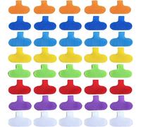 40 Pièces Etiquettes pour Câbles Etiquettes de Câble Multicolores Inscriptibles s Etiquette Cable Reseau Etiquettes Fil Electrique Identificateur de Câble Marqueurs de Fil