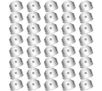 40 Pièces Fermoirs De Boucles D'oreilles En Argent 925 - Verrouillage Sécurisé Rond Pour Attaches