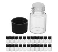40 Pièces Flacons Échantillons Parfum 5ml Bouchons | Kit Étanche pour Voyage, Stoppers et Couvercles Inclus, Usage Maquillage et Lotions, Haute Clarté