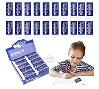 40 Pièces Gomme Blanche, 2B Gomme à Effacer, Gomme, Gommes douce et durable, Sans Débri, Ne Laisse Pas de Trace, Gommes à Effacer Convient pour Étudier Dessiner Concevoir Travailler