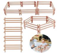 40 Pièces Horse Corral Playset, Enfants DIY Fermes Clôtures Jouets, Cheval Corral Clôtures Jouet de Paddock, Corral Clôture Enfants Cadeau L'éducation, Convient Aux Animaux de Ferme Jouet Décorer