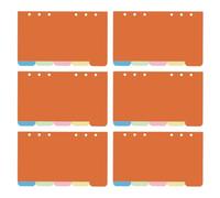 40 Pièces Intercalaires de Classeur B5 en Papier, Onglets Colorés | Navigation Rapide, Repositionnables pour Réunions et Dossiers, Usage Bureau, Suivi Projet et Planning