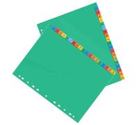 40 Pièces Intercalaires Perforés Classeur en Plastique Coloré | Onglets de Classification, Séparation Rapide des Documents, Usage Bureau et Classeur A4, Lot Pratique
