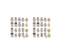 40 Pièces Kit de Connecteur Coaxial RF UHF SO239 PL259 Ensemble D'Adaptateur UHF à SMA / BNC / N / UHF / F Adaptateur Coaxial pour Antenne CB