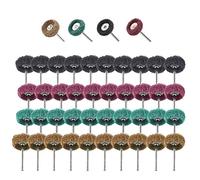 40 Pièces Kit Polissage Perceuse, Accessoires Dremel Polissage Abrasif de 25mm Outils Rotatifs Dremel, Grain 120/180/320/400, Accessoires de Polissage pour Bois Calcul Bijoux Plaque de Cadran