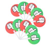 40 Pièces Pagaies de Vote Réutilisables Vertes Rouges | Plastique Léger, Usage Enseignant et Élèves, Facile à Utiliser, pour Interaction et Engagement en Classe