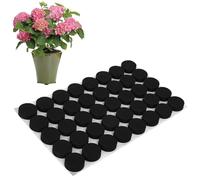 40 Pièces Pieds de Pot de Fleur Invisible en Caoutchouc Noir,Auto-adhésif Rond Pied en Eva De Pot,Tampons Auto-Adhésifs pour Surélever les Plantes, pour Pots Moyens et Grands, Utilisation Intérieure