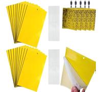 40 Pièces Pièges à Insecte, Collants 20cmx15cm Pieges Collants Double Face pour Contre Les Sciarides Pucerons Nématodes Premium Stickers Jaunes Piège à Mouche