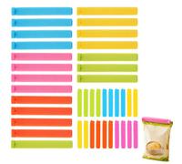 40 Pièces Pince Sachet Alimentaire, Clips de Fermeture 7/11 cm | Pinces à Sac Réutilisables en Plastique, Clips Colorés pour Conserver les Aliments, thé, Camping, Cuisine et Bureau