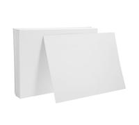 40 Pièces Pochette de Classement Blanche en Papier, Réutilisable | Protection Rigide, Confidentialité des Papiers, Envoi Rapide, pour Écoles, Commerces et Catalogues