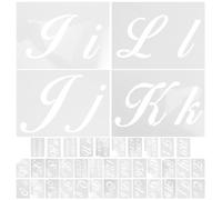 40 Pièces Pochoirs Alphabet pour Peinture, 80 Modèles