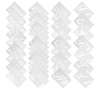 40 Pièces Pochoirs de Lettres pour Peinture, 80 Modèles
