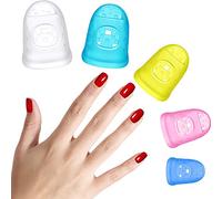 40 Pièces Protecteurs de Bout du Doigt de Guitare Protège-doigts Silicone Protège-Doigts de Bouts Antidérapants Protection des Doigts pour Instruments à Cordes Comptage, 5 Tailles (Multicolore)