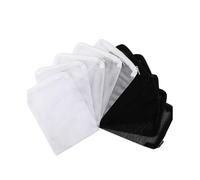 40 PièCes Sacs Filtrants pour Aquarium Sacs Filtrants en Maille avec Fermeture une GlissièRe pour Charbon de Bois Granulé Supprimer, Blanc et Noir