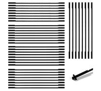 40 Pieces Scroll Saw Blades,10/15/18/20/24 Teeth Scroll Saw Accessories Steel,Carbon Steel Saw Blades for Wood,Plastic,Foam,Soft Metals