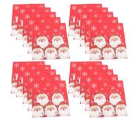 40 Pièces Serviettes Décoratives Double Couche en Papier Rouge | Usage Unique, Contrôle des Éclaboussures, Table de Dessert, Décoration Festive, Familles et Hôtes