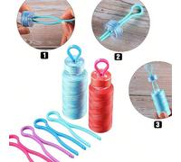 40 Pièces/set Pince Pour Fil De Canette En Plastique De Couleur Aléatoire, Clip De Fixation Pour Canette De Machine À Coudre Pour Empêcher Le Fil De Tomber Taille Uniqueplastique