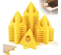 40 Pièces Support Pyramide Peinture Cone Support Peinture, Jaune Cône Toile et Triangle de Peinture Stands Rehausseurs de Porte d'Armoire pour Armoires de Cuisine Travail de Peinture Propre
