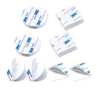 40 Pièces Tampon Adhésif double face, Adhesif Double Face Extra Fort Mousse, 3M Pastille Adhesive Double Face Imperméables pour la Maison, Bureau, Carré & Ronde & Rectangulaire