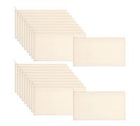 40 PièCes Toile Trousse Fermeture éClair Trousses de Maquillage Artisanat Vierge de Bricolage de Rangement Stationnaires pour Articles de Toilette Polyvalents (Beige)