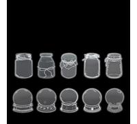 40 Pièces Transparent Dried Flower Bookmarks, 10 Formes, DIY Marque-Pages de Fleurs Séchées Transparent, Signets de Fleurs Séchées Transparentes (A)