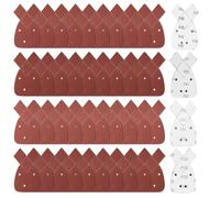 40 Pièces Triangles de Ponçage, Grain 40/60/80/120 Mouse Papier de Verre pour Black and Decker, Papier Abrasif Triangulaire, Feuilles Abrasives Papier de Verre Bois pour Ponceuse Circulaire