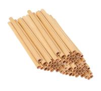40 Pièces Tubes à Abeilles Naturels de Rechange en Tige de Jonc | Bois Marron, pour Ruche et Élevage, Tailles 7-9mm, Usage Apicole pour Pollinisation et Accouplement