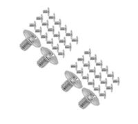 40 Pièces Vis de Rechange, Fixation Lame, Argenté | Fer, Installation Facile, Stabilité de Lame, Usage Maison et Voyage, Petite Pièce de Maintenance
