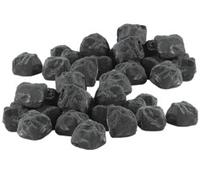 Carlo Milano : 40 pierres décoratives pour cheminée au bioéthanol - Noir Noir
