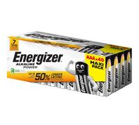 Energizer Piles Power Micro (AAA) alcalines au manganèse 1,5 V – Lot de 40