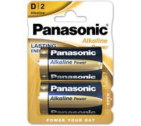 40 piles alcalines Panasonic Power D LR20 mono 1,5V (blister de 20 x 2)