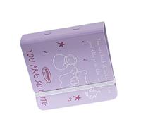 40 Pocket Photo Album 3Inch Photo Card Organiser Folder with 3 Rings PP Binder Cover Elastic Closure for Collectors PP Card Collection Book