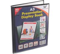 40 Pocket Plastic Presentation Folder A3-80 Views