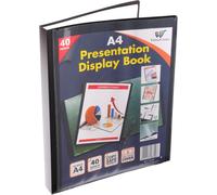 40 Pocket Plastic Presentation Folder A4 80 Views