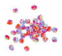 40 pompons en acrylique - Arc en ciel pastel - Rico Design Multicolore G