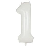40 Pouces Gros Blanc Numéro 1 Foil Ballon Feuille Géant Fille Hélium Chiffre Ballons Fournitures de Décoration de Fête D'anniversaire Bébé