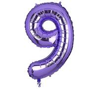 40 Pouces Gros Violet Numéro 9 Foil Ballon Feuille Géant Garçon Hélium Chiffre Ballons Fournitures de Décoration de Fête D'anniversaire Bébé