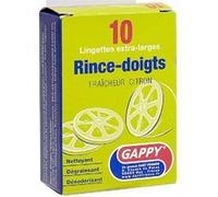 40 rince-doigts lingettes nettoyantes citron - générique 155000 Blanc G