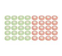 40 Rolls Eyelash Tape, Adhesive Fabric Eyelash Extension Tape, Adhesive Micropore Breathable, Breathable Micropore Fabric Tape for Eyelash Extension Supplies, Pink Green