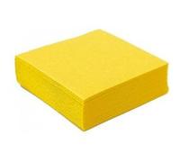 40 serviettes cocktail papier 25cm jaune - dart 149581 Jaune G