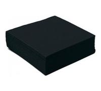 40 serviettes cocktail papier 25cm noir - dart 149595 Noir G