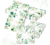 40 serviettes jetables florales vert sauge à motifs pour anniversaire vert baby shower fête de mariage cadeau mariée décoration événement anniversaire de mariage
