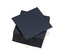 40 Serviettes Papier Tex Touch Noir FSC® - 38 x 38 cm