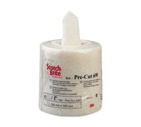 40 tampons abrasifs prédécoupés récurage délicat Scotch-Brite blanc 20 x 10 cm