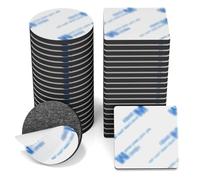 40 Tampons Adhésifs Double Face Mousse Carrés Ronds Fixation 30mm 40mm | Ultra adhérents mémoire, vingt pièces trente mm, vingt unités quarante, affiches photos déco, isolation noir discret