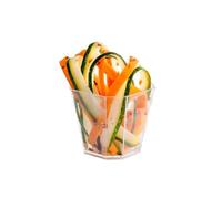40 Verrines Carrées Biseautées 5 e 50 x 50 x Ht. 45 mm Réutilisable, Recyclable 100% Française - Transparent - D-Work