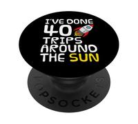 40 voyages autour du soleil, 40e anniversaire PopSockets PopGrip Adhésif