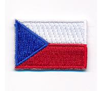 40 x 25 mm République Tchèque drapeau Czech Republic Prague Patch écusson thermocollant 0922 A